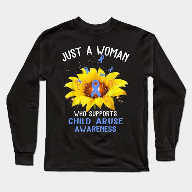 Just A Woman Who Supports Child Abuse Long Sleeve T-Shirt by craiglimu